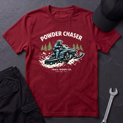 Powder Chaser Snowmobile  T-Shirt
