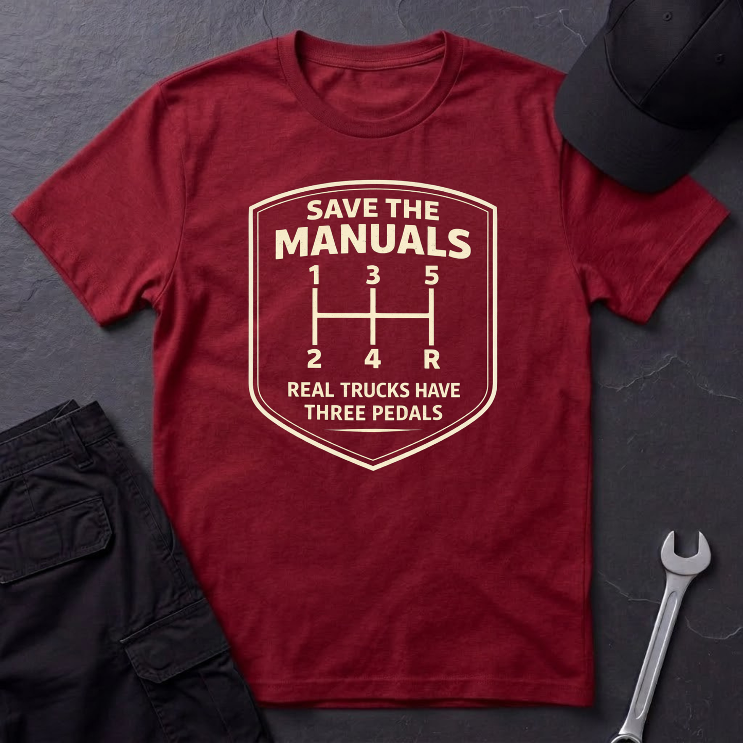 Real Trucks Have Three Pedals  T-Shirt