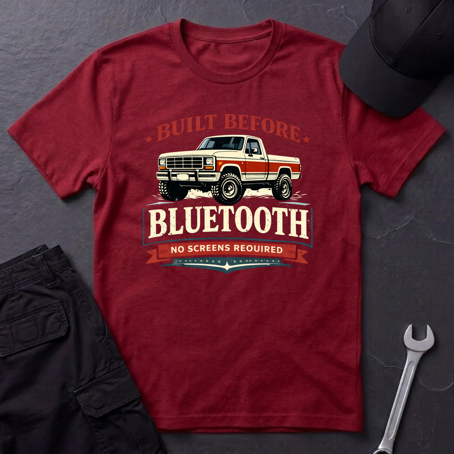 Before Bluetooth Bullnose T-Shirt