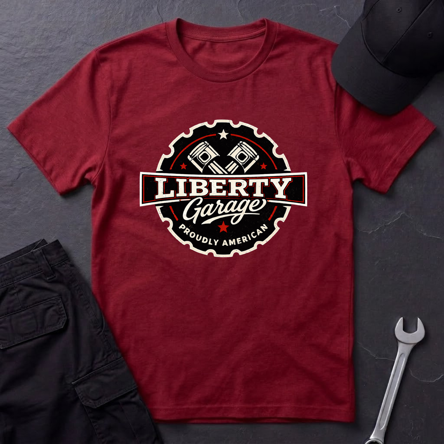 Liberty Garage  T-Shirt