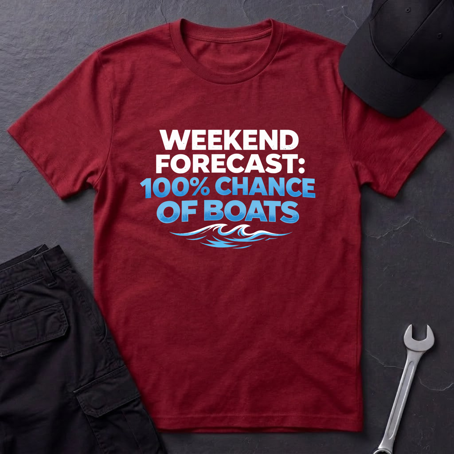 100% Chance Of Boats T-Shirt