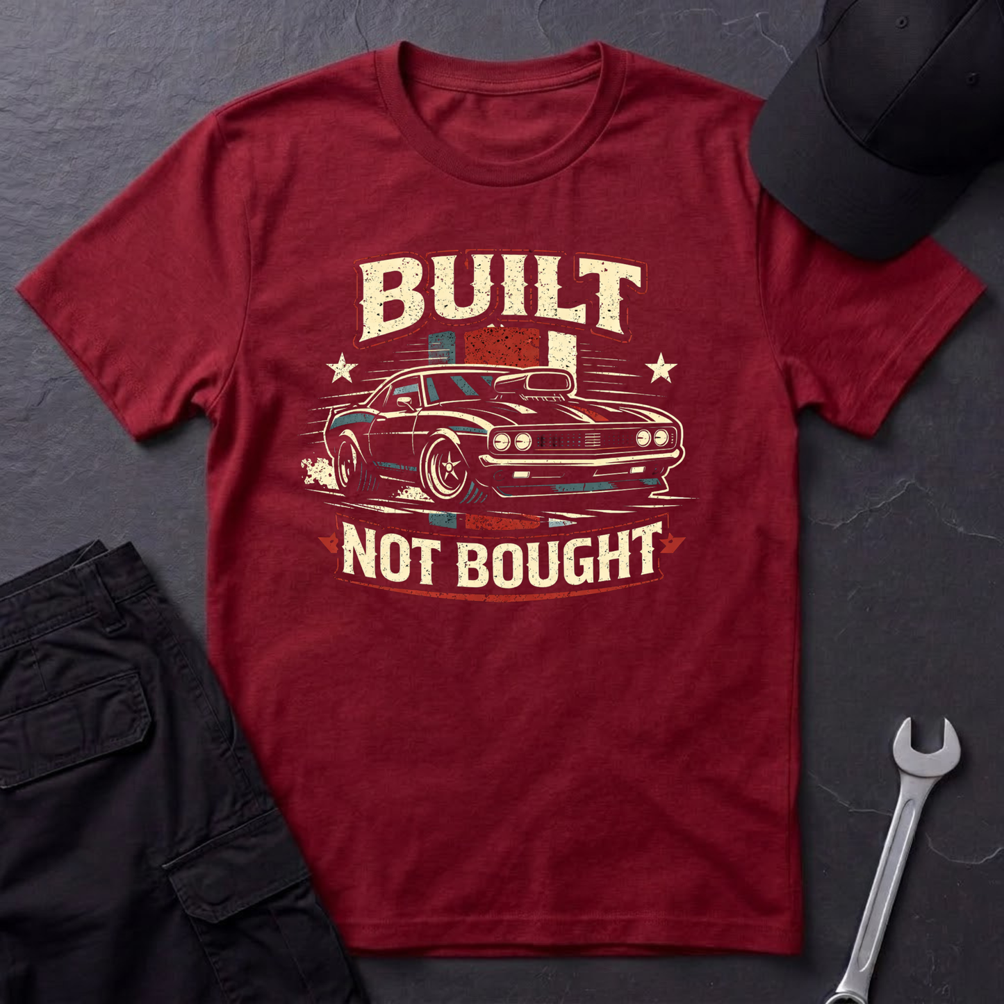 Built Not Bought Musclecar T-Shirt