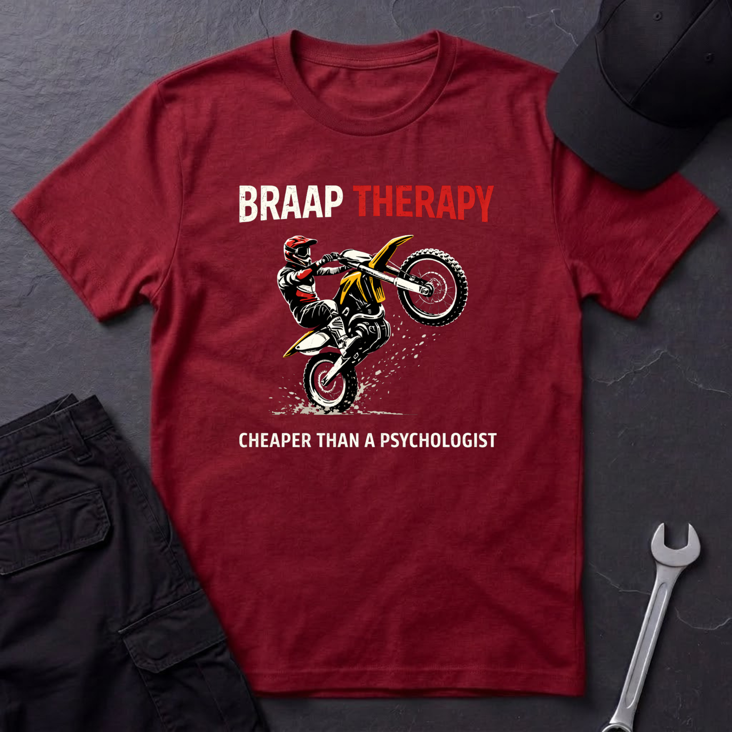 Braap Therapy Dirtbike T-Shirt