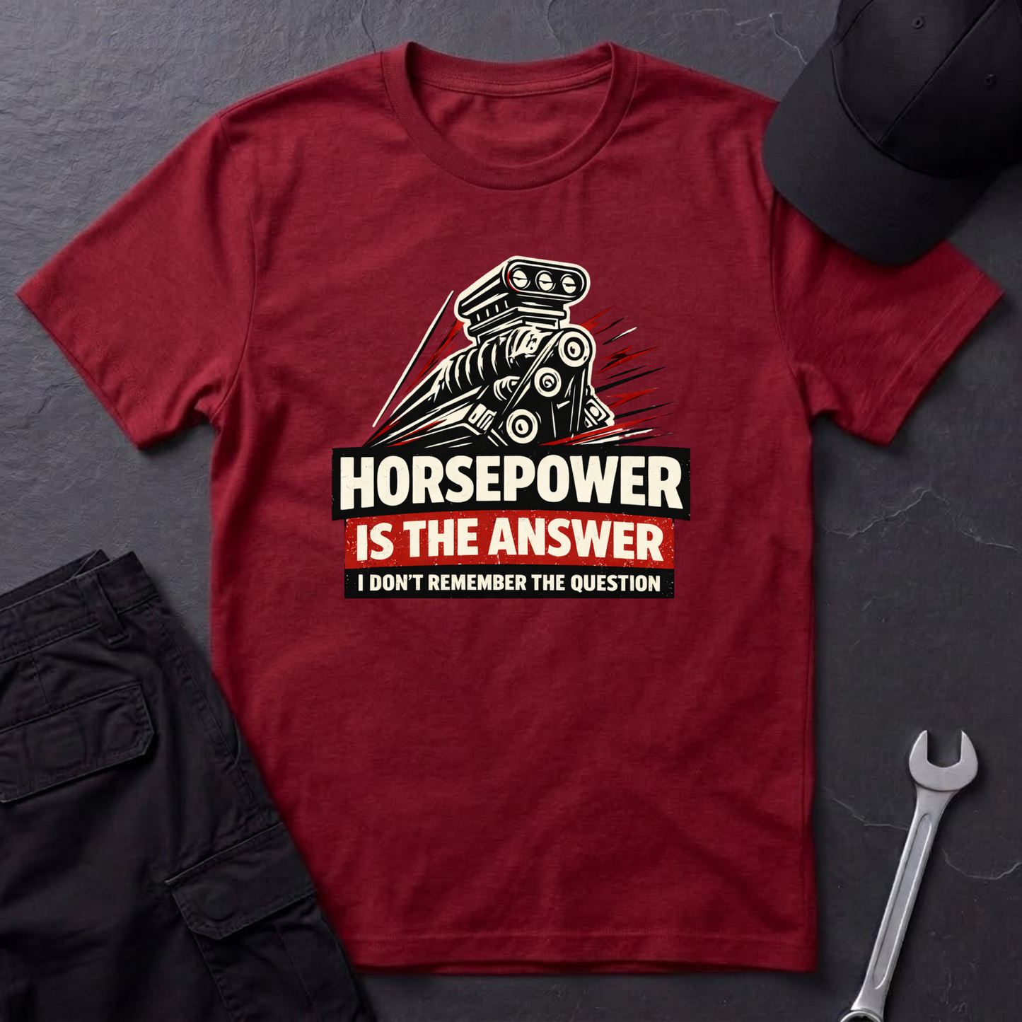Horsepower Is The Answer  T-Shirt
