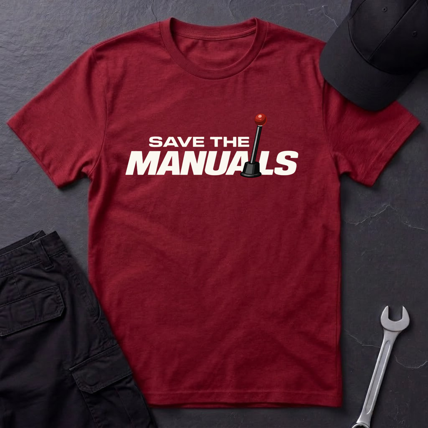 Save The Manuals Outline  T-Shirt