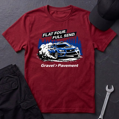 Flat Four. Full Send. T-Shirt