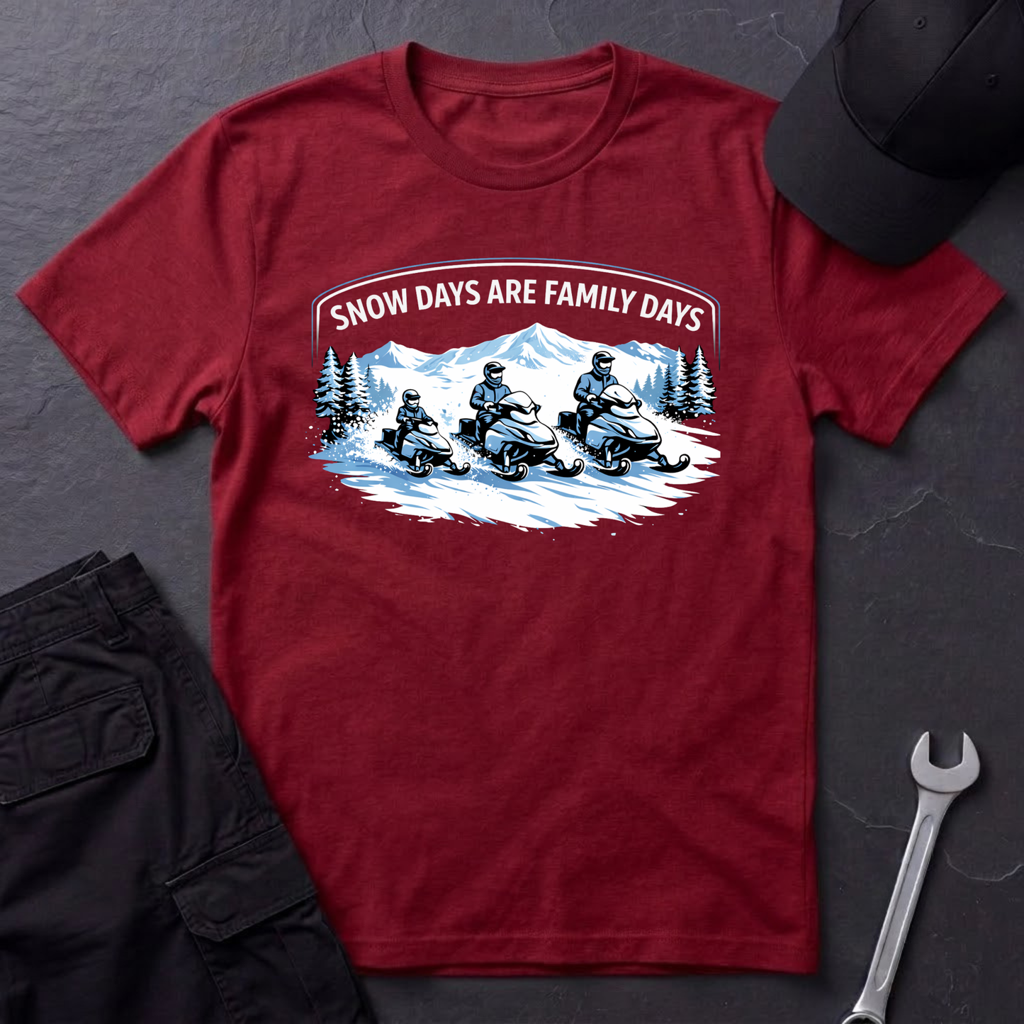 Snow Days Are Family Days  T-Shirt