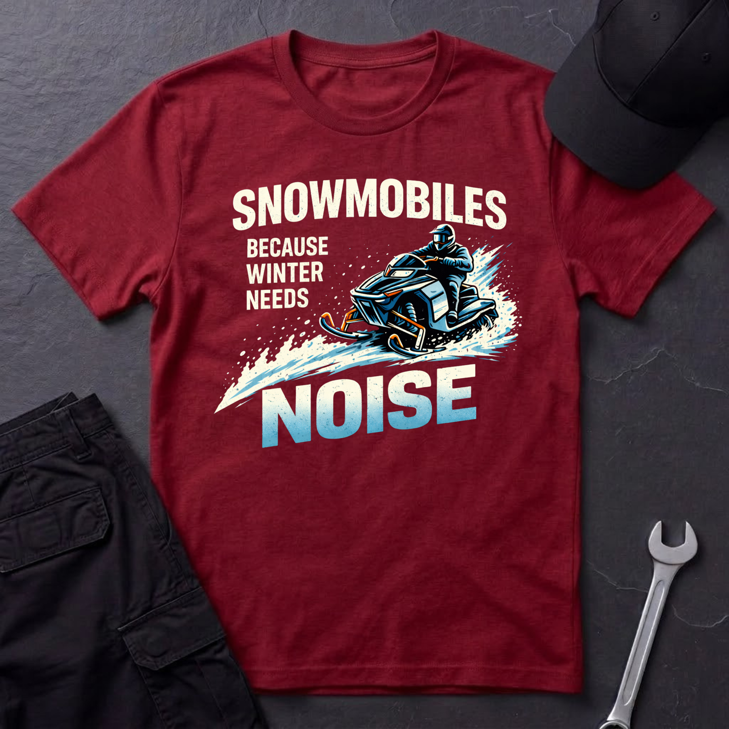 Snowmobiles, Because Winter Needs Noise  T-Shirt