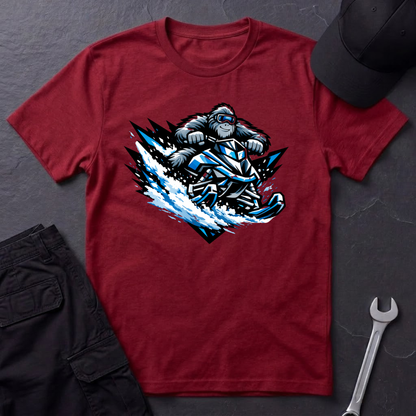 Sasquatch Snowmobile  T-Shirt