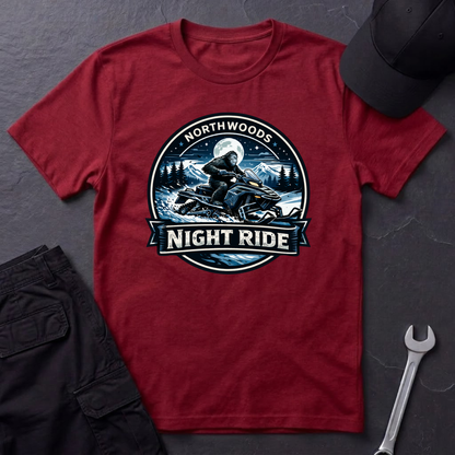 Sasquatch Snowmobile Night Ride  T-Shirt