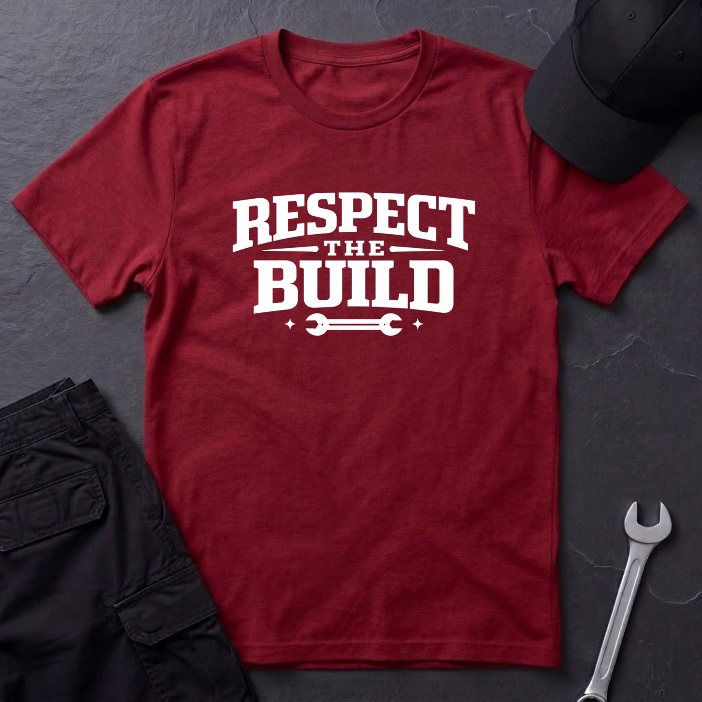 Respect The Build Wrench  T-Shirt