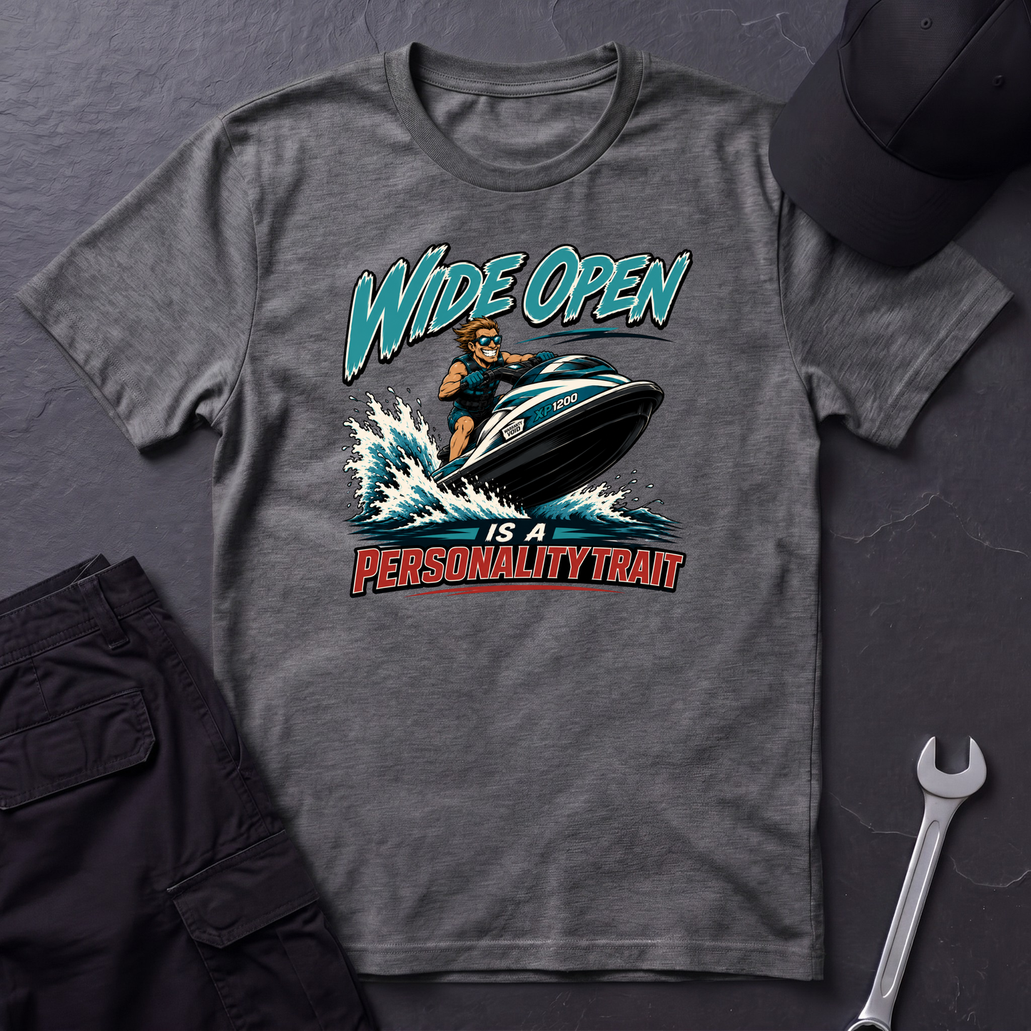 Wide Open jet Ski   T-Shirt