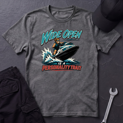 Wide Open jet Ski   T-Shirt