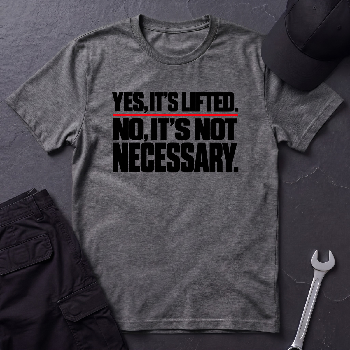 Yes, It's Lifted.  T-Shirt