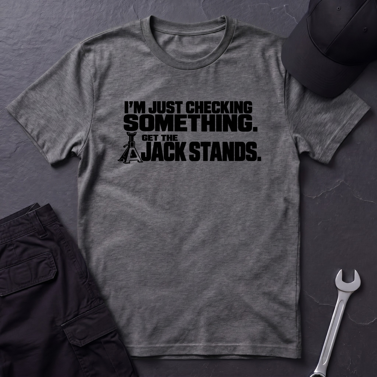 Just Checking Something   T-Shirt