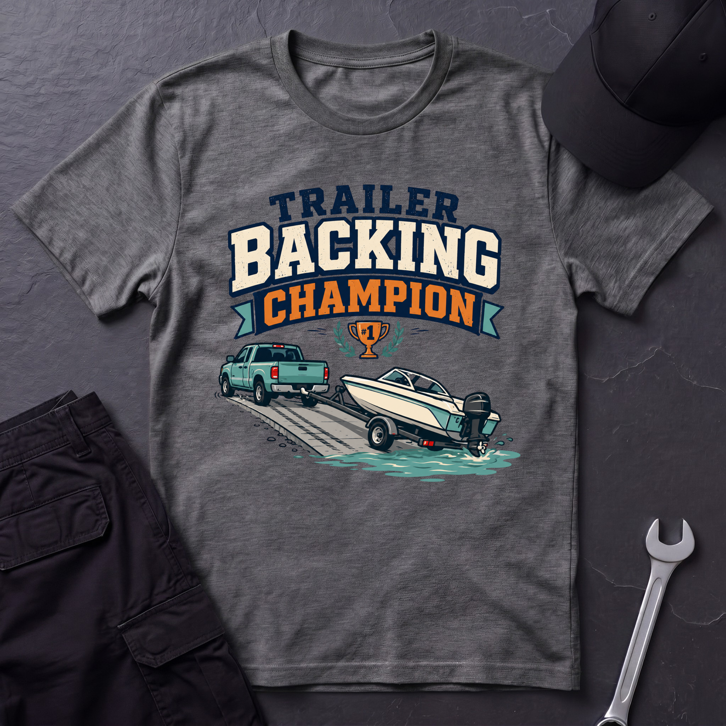 Trailer Backing Champ  T-Shirt