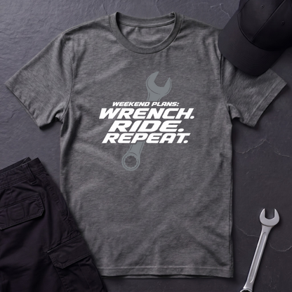 Wrench. Ride. Repeat.   T-Shirt