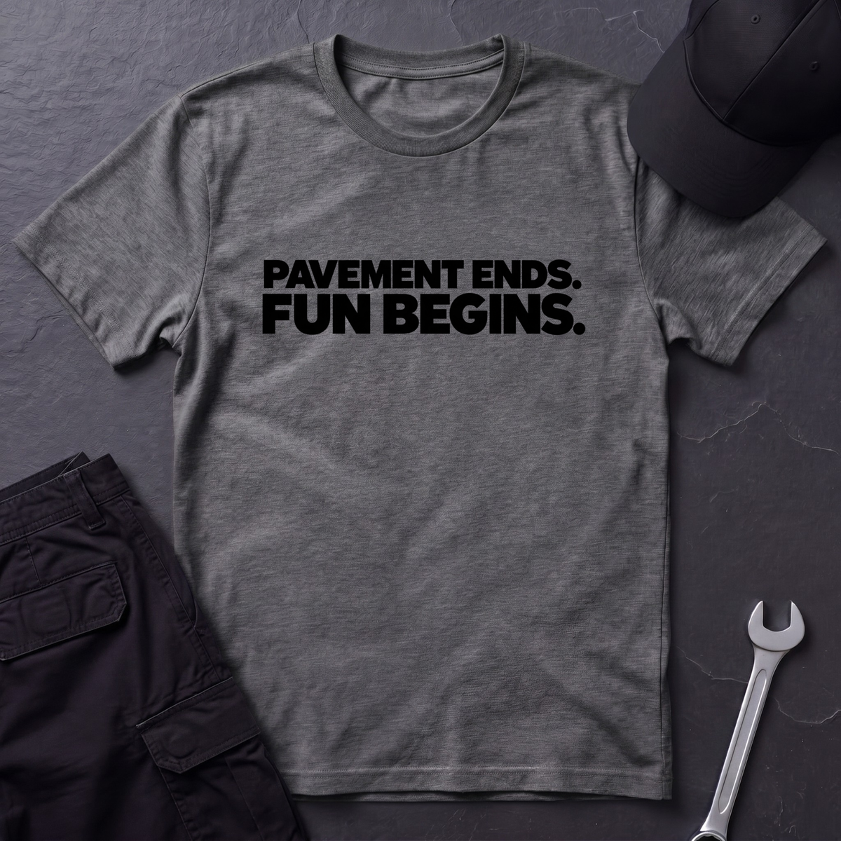 Pavement Ends.  T-Shirt