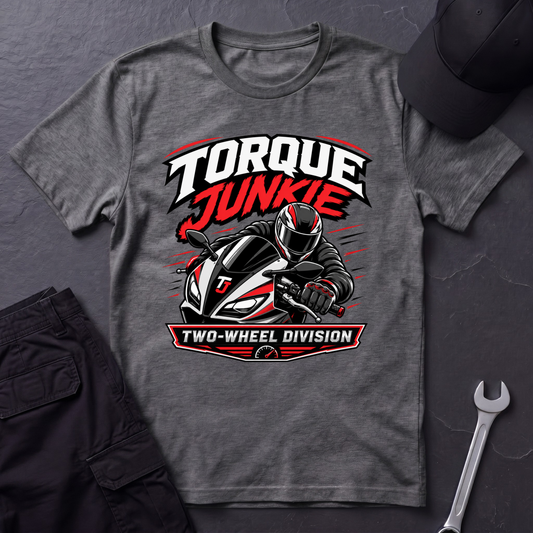 Torque Junkie Two Wheel Division  T-Shirt