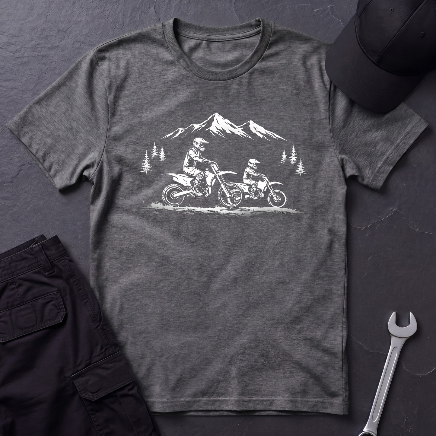 Parent Child Dirtbikes light T-Shirt