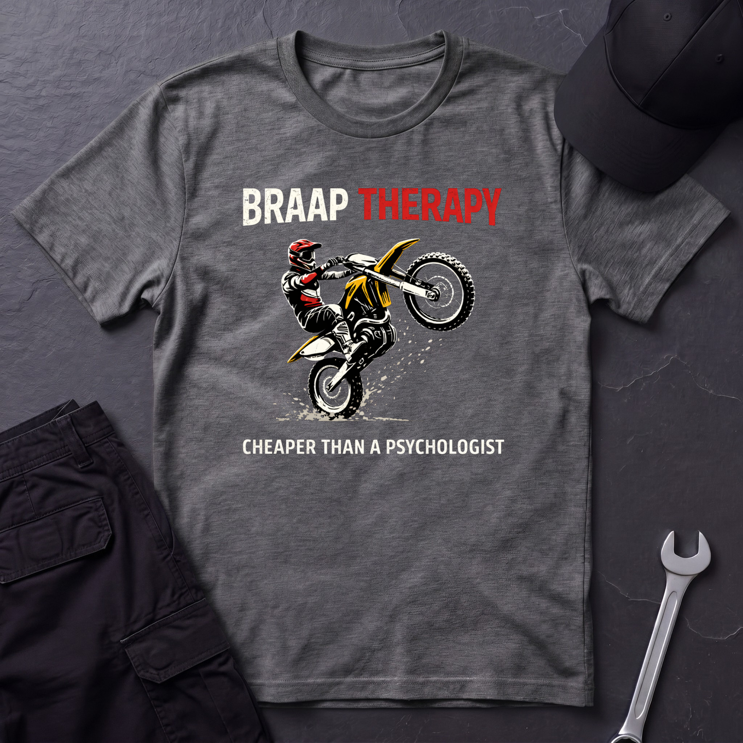 Braap Therapy Dirtbike T-Shirt