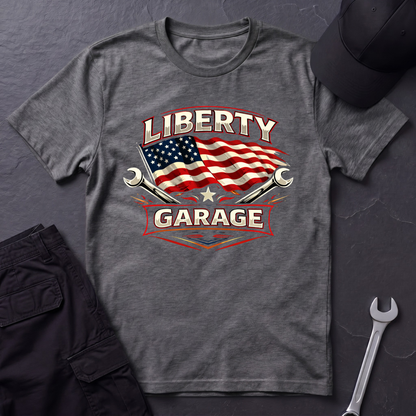 Liberty Garage Flag  T-Shirt