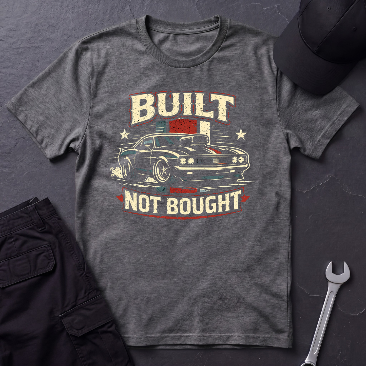 Built Not Bought Musclecar T-Shirt