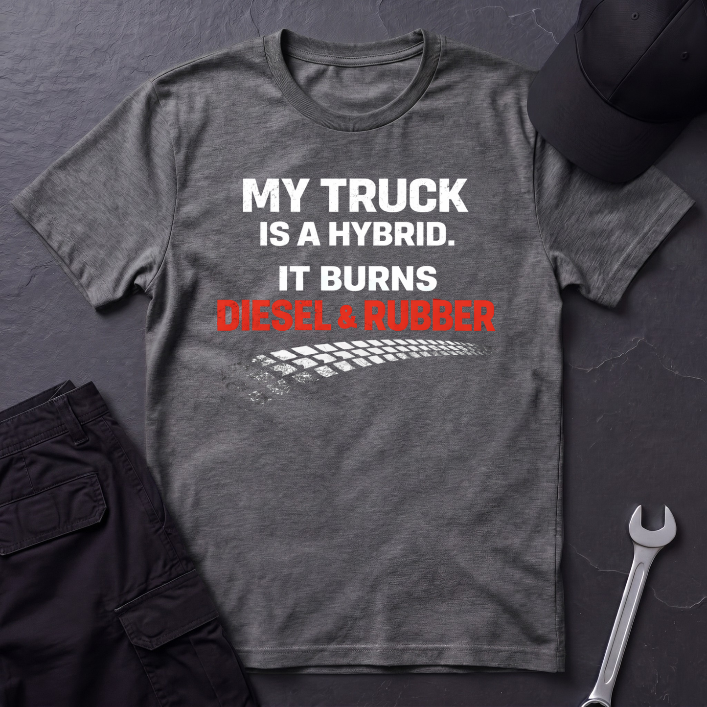 My Truck Is A Hybrid  T-Shirt