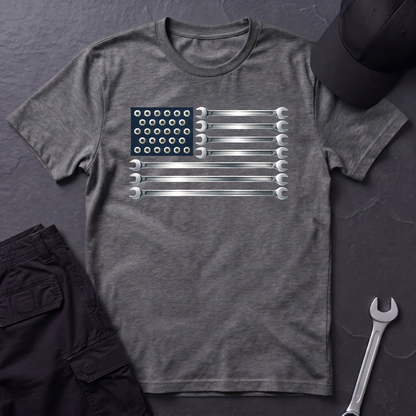 Wrenches American Flag  T-Shirt