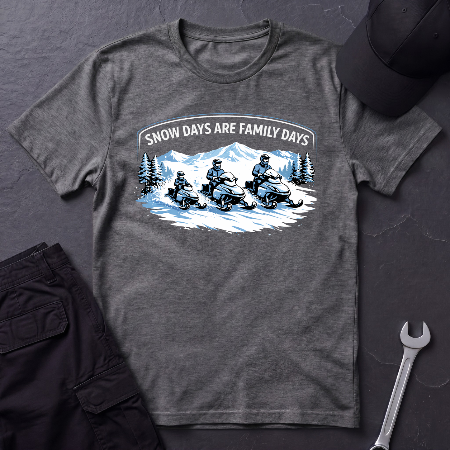Snow Days Are Family Days  T-Shirt