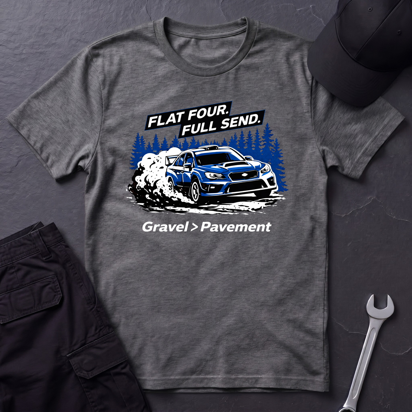 Flat Four. Full Send. T-Shirt