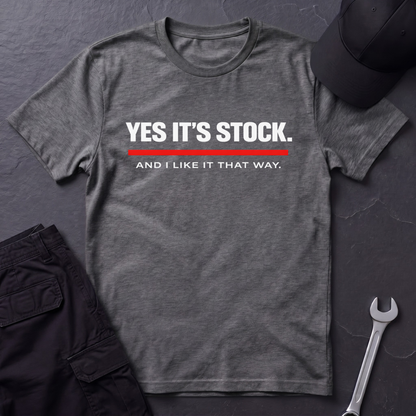 Yes, It's Stock white T-Shirt