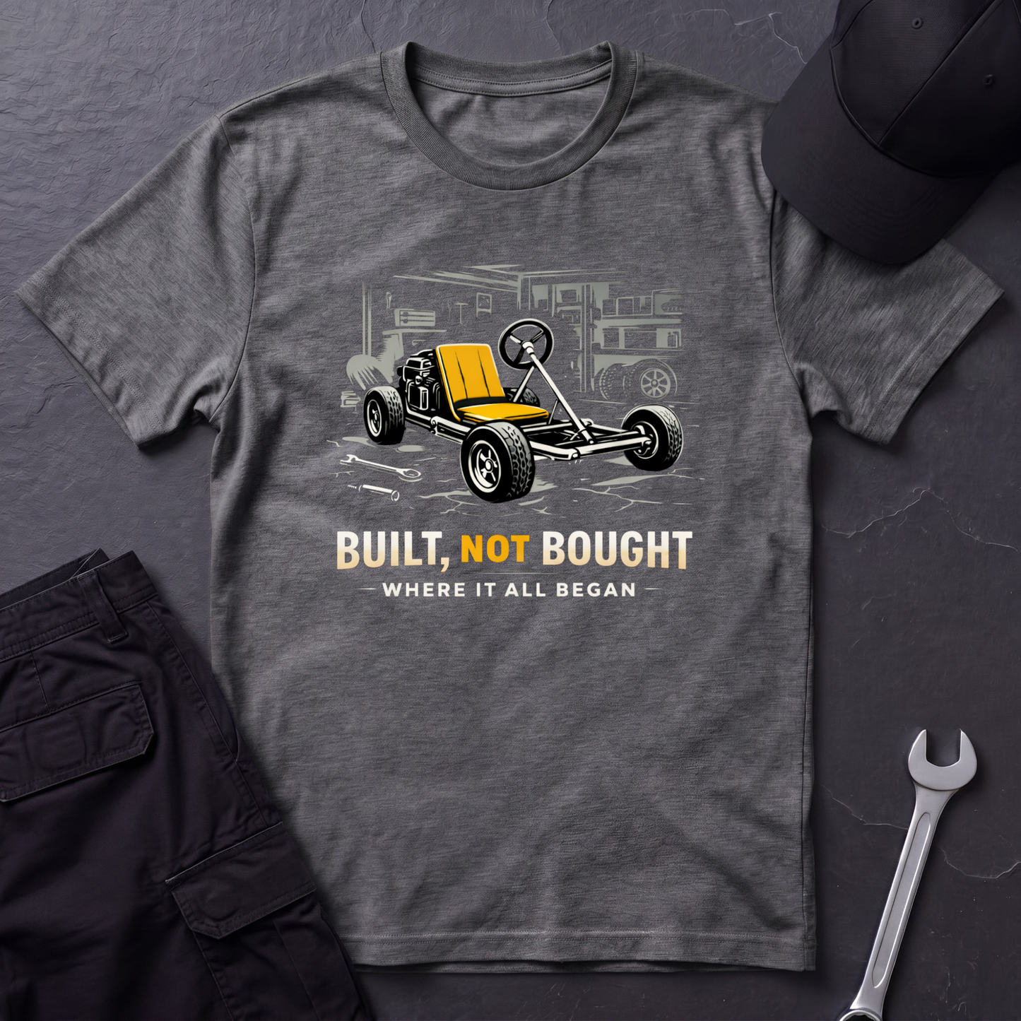 Built Not Bought Go-Cart light T-Shirt