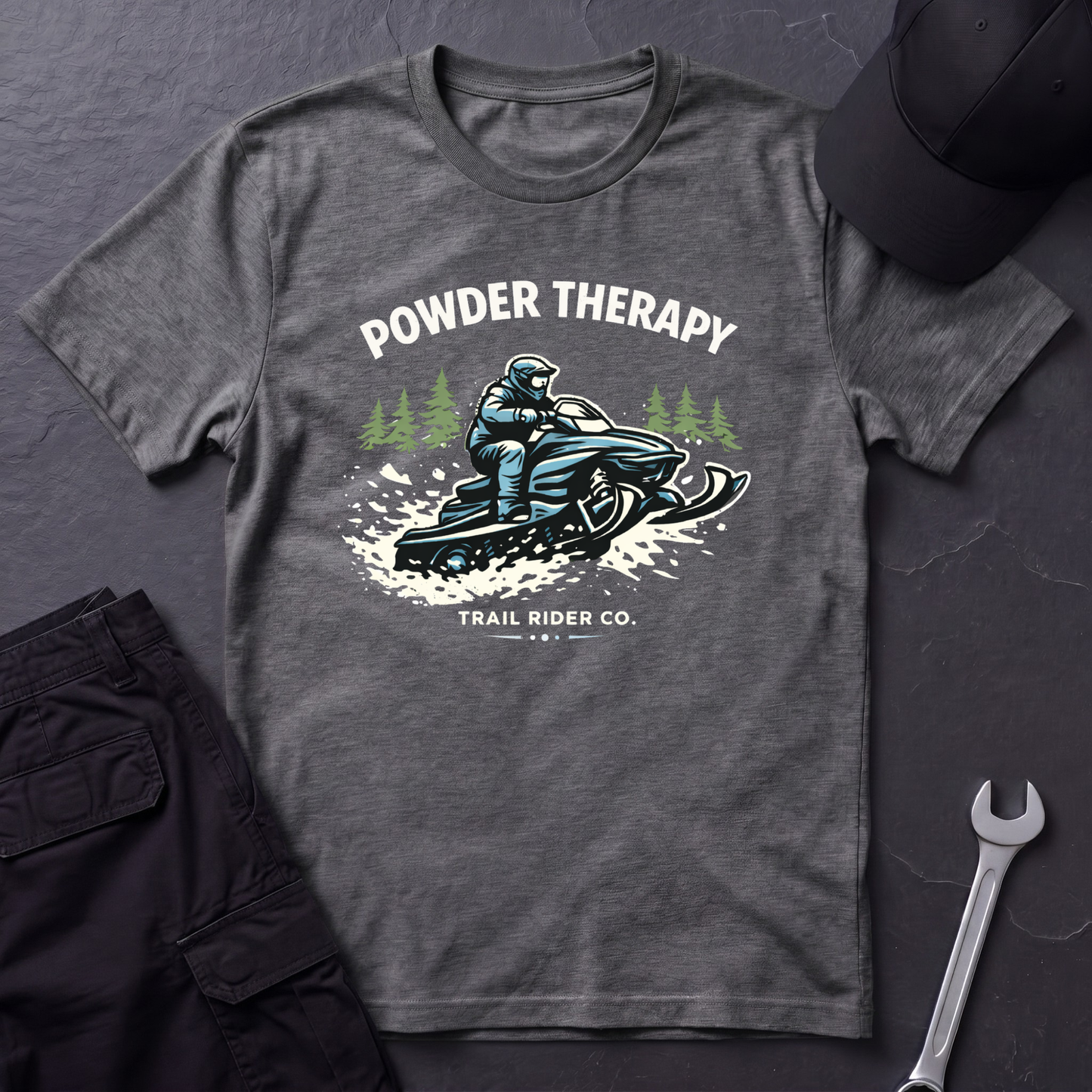 Powder Therapy Snowmobile  T-Shirt