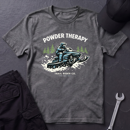 Powder Therapy Snowmobile  T-Shirt