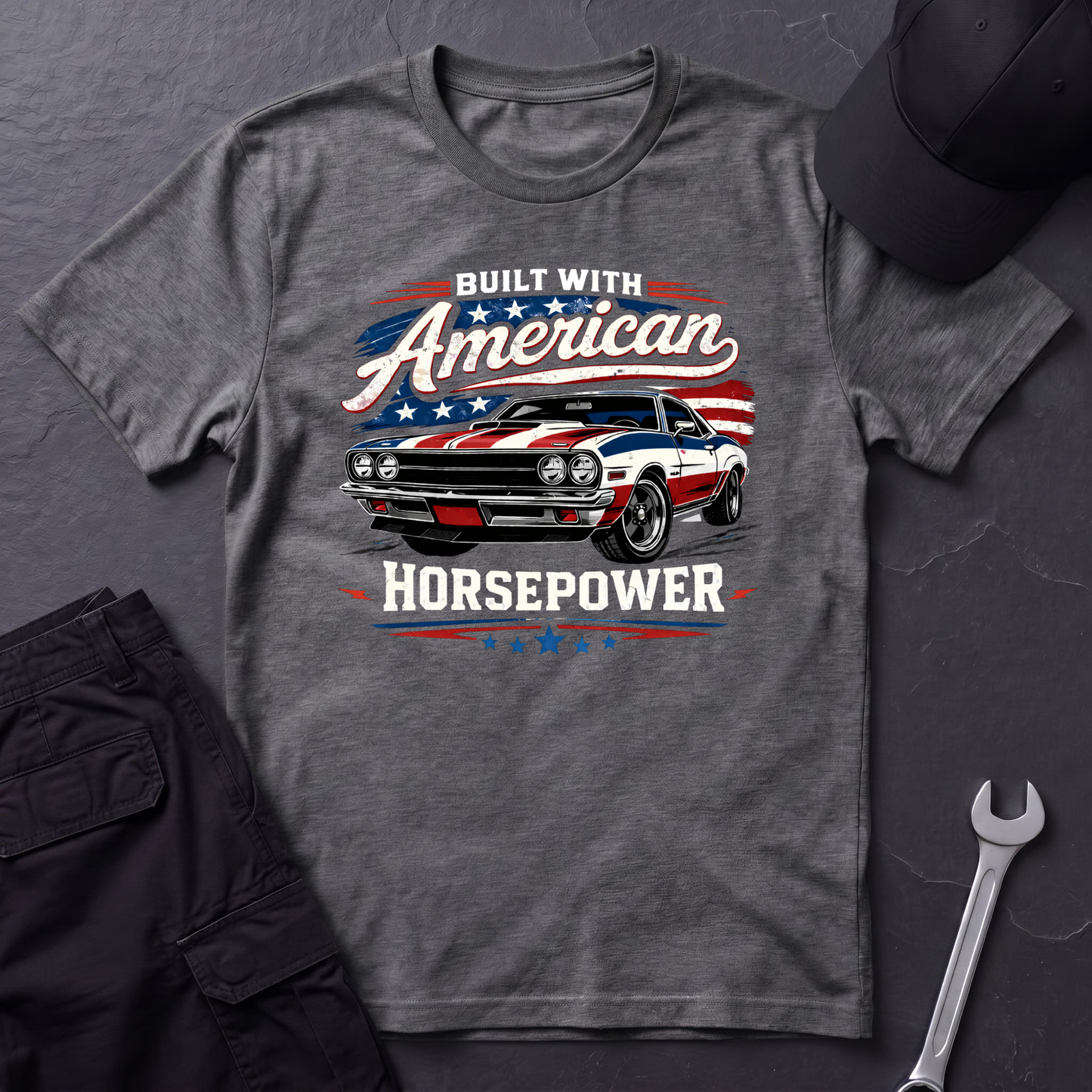 Built With American Horsepower T-Shirt
