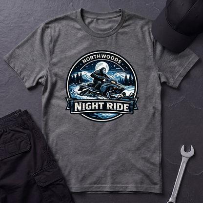 Sasquatch Snowmobile Night Ride  T-Shirt