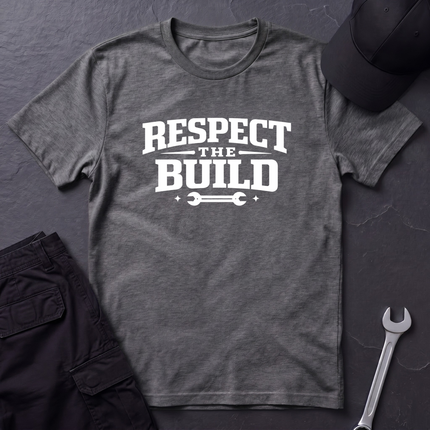 Respect The Build Wrench  T-Shirt