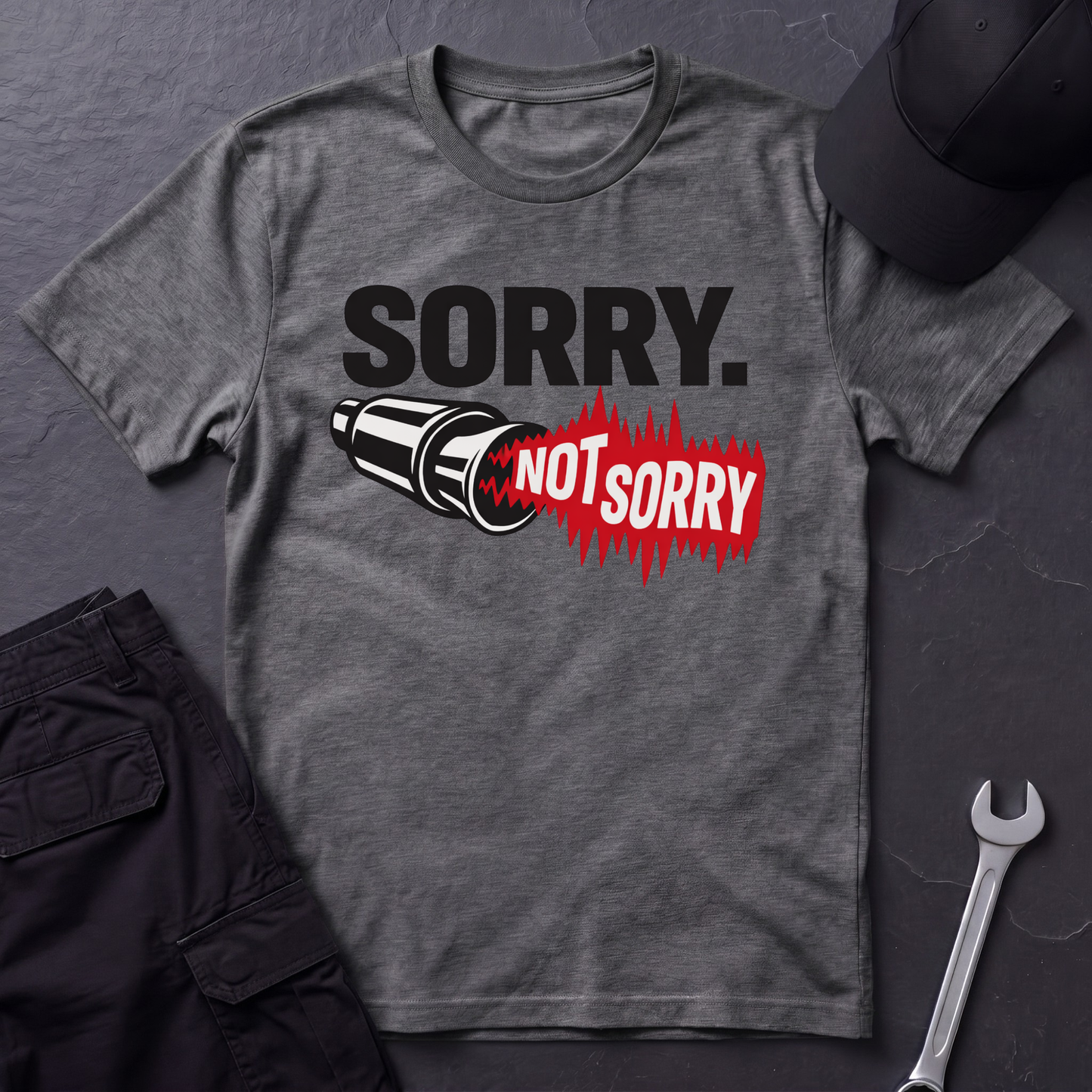 Sorry. Not Sorry. black  T-Shirt