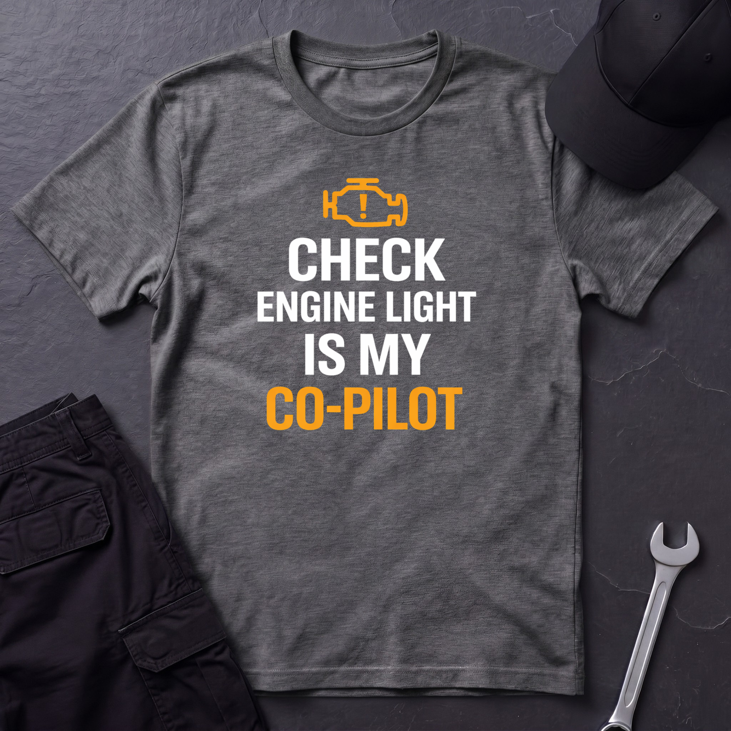 Check Engine Light Is My Co-Pilot T-Shirt