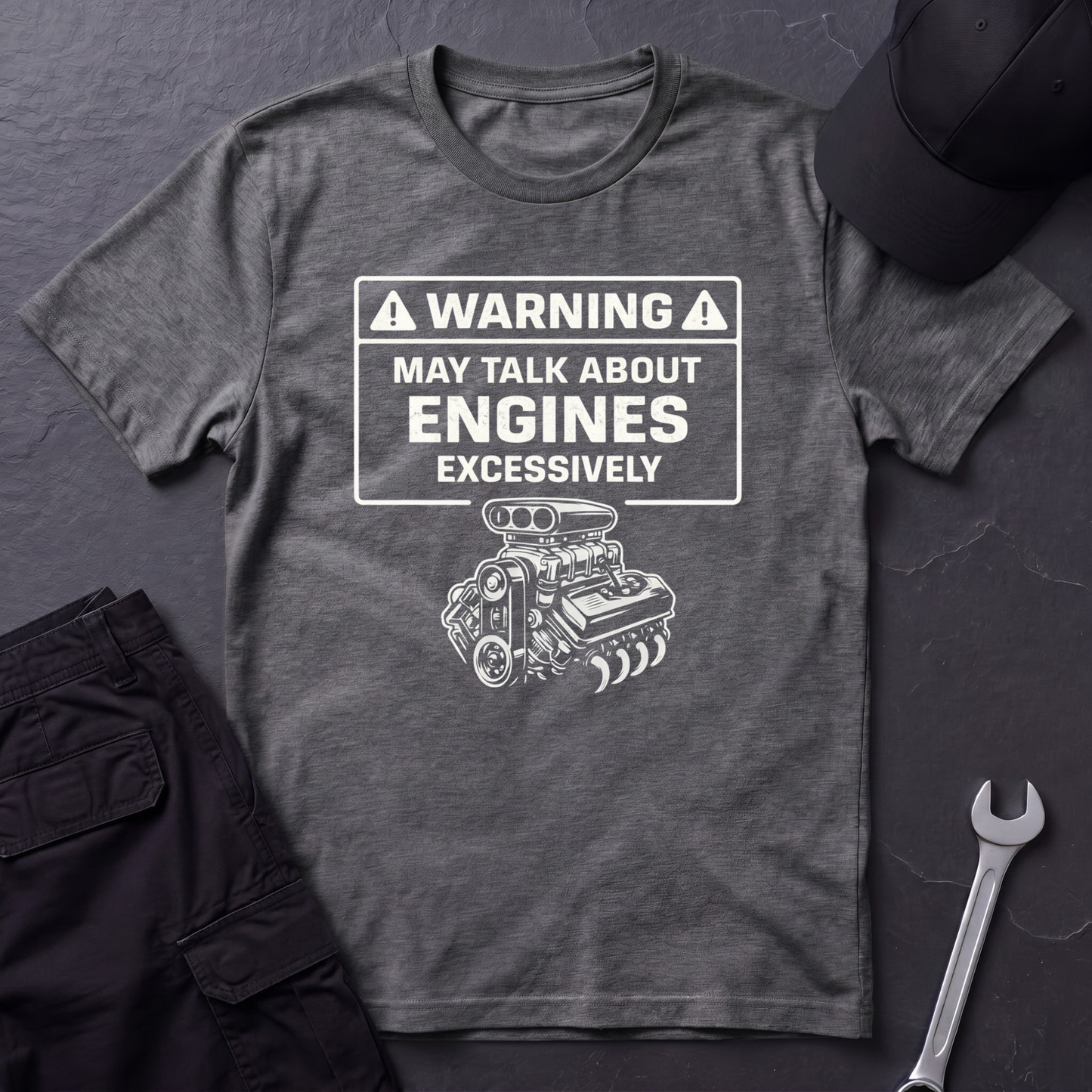 Warning-Talk About Engines  T-Shirt