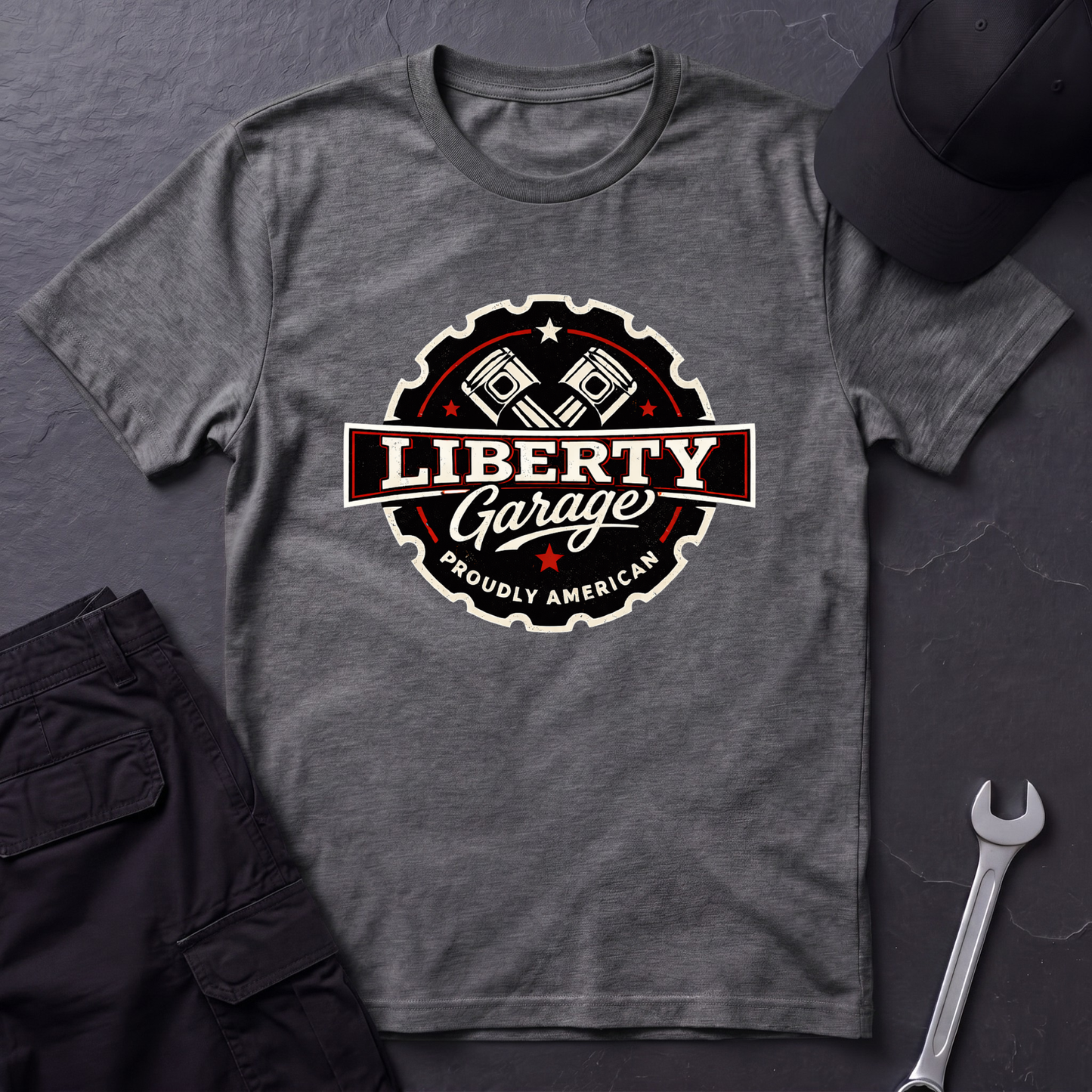 Liberty Garage  T-Shirt
