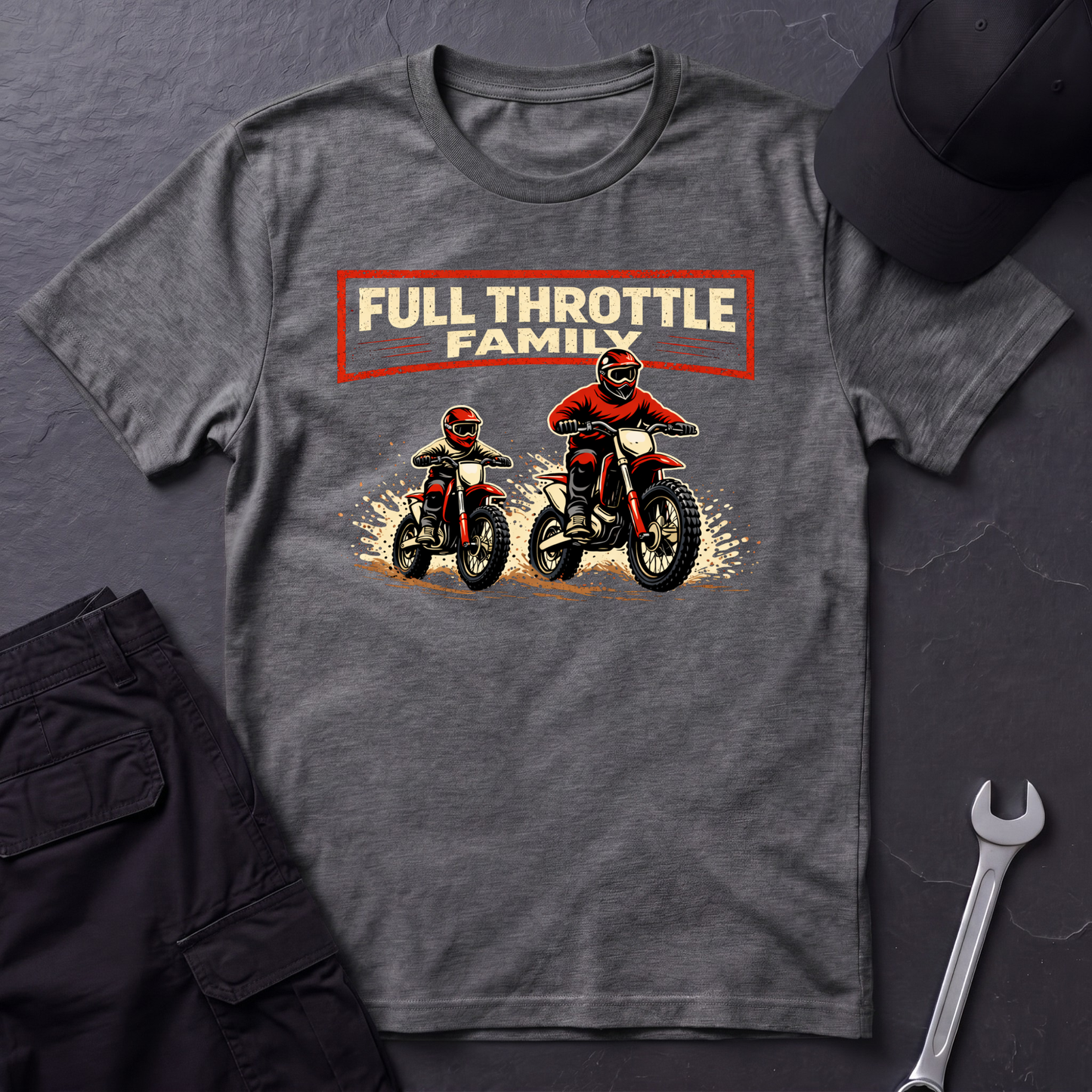 Full Throttle Family Dirtbikes T-Shirt