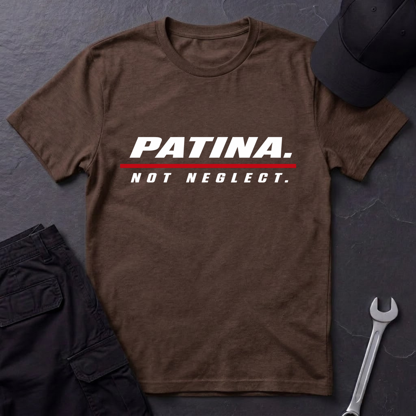 Patina. Not Neglect.   T-Shirt