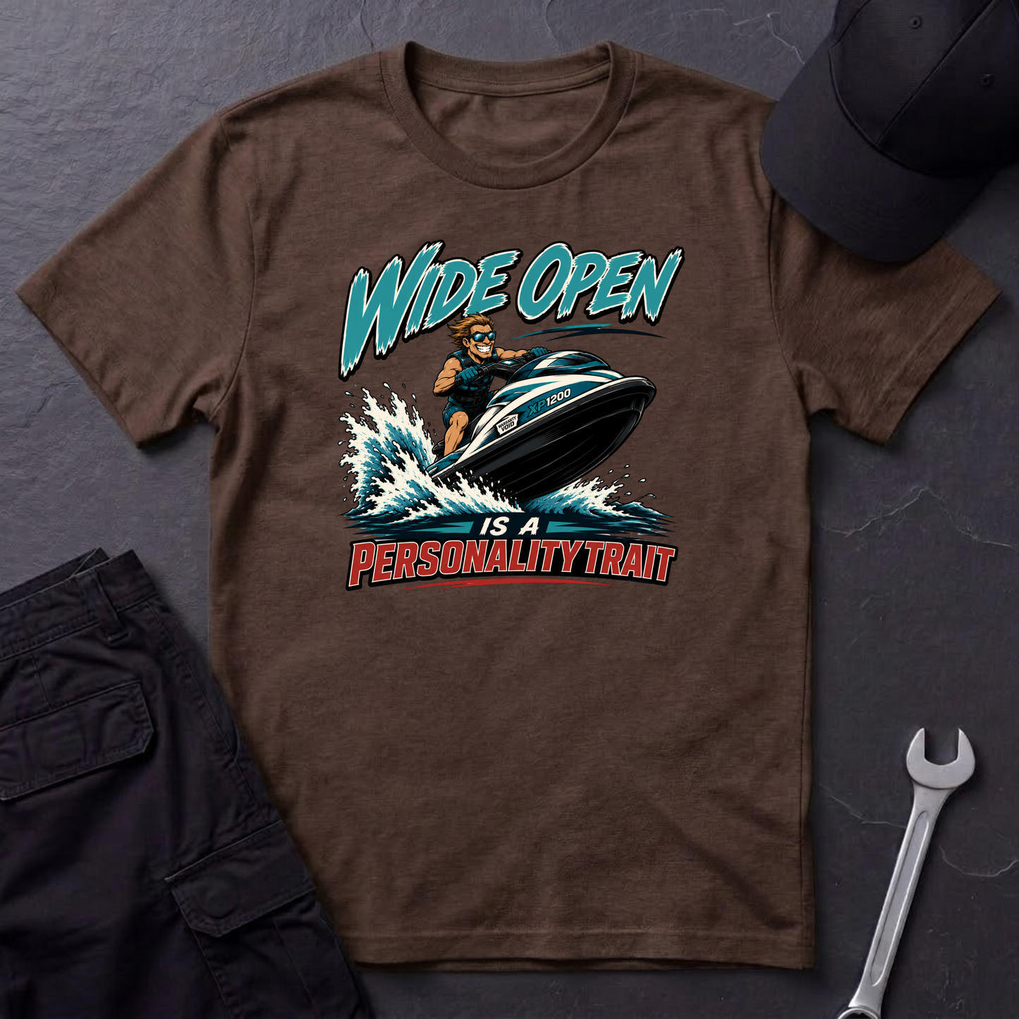 Wide Open jet Ski   T-Shirt