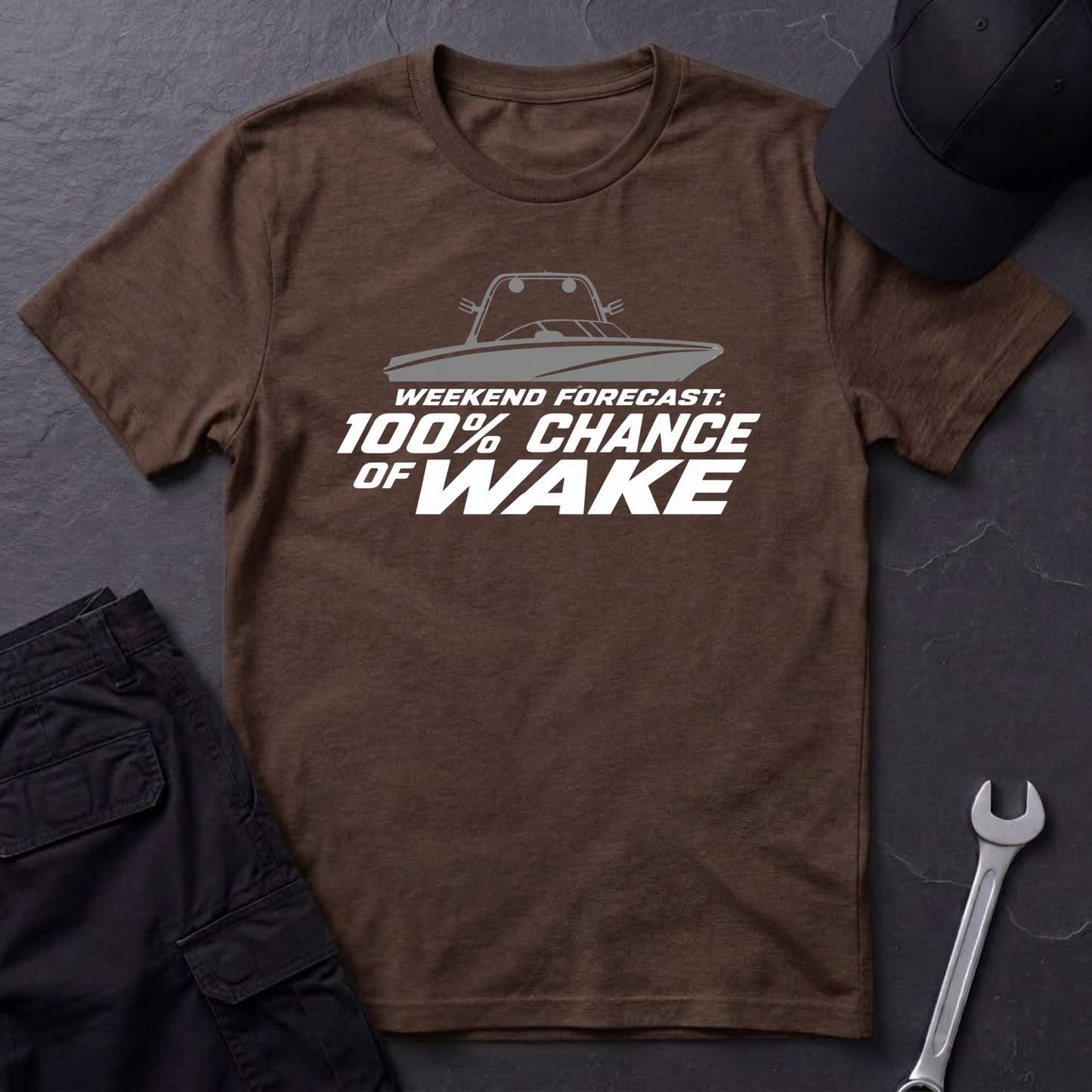 100% Chance Of Wake   T-Shirt