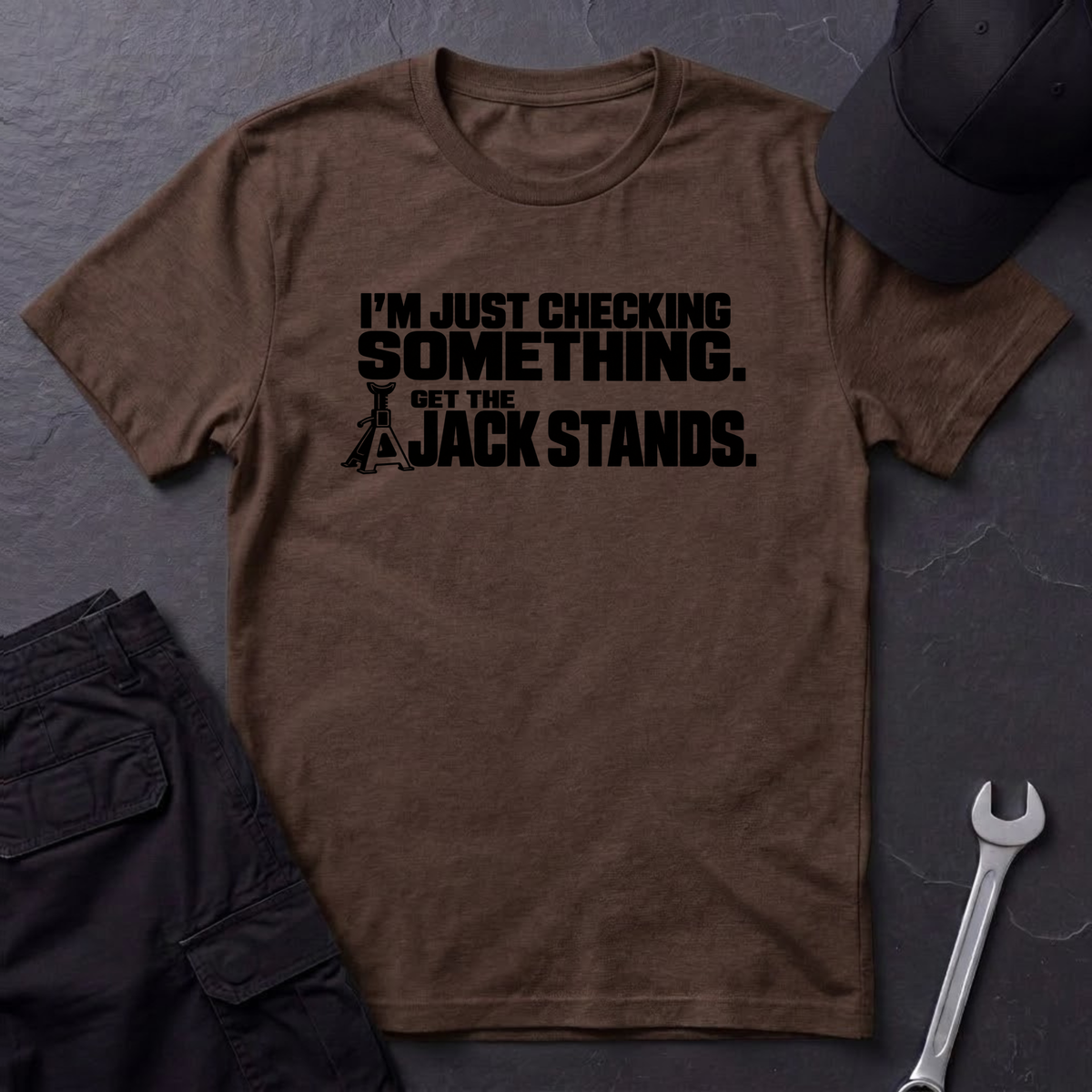 Just Checking Something   T-Shirt