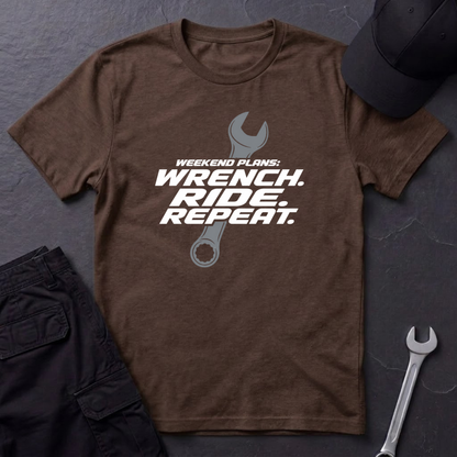 Wrench. Ride. Repeat.   T-Shirt