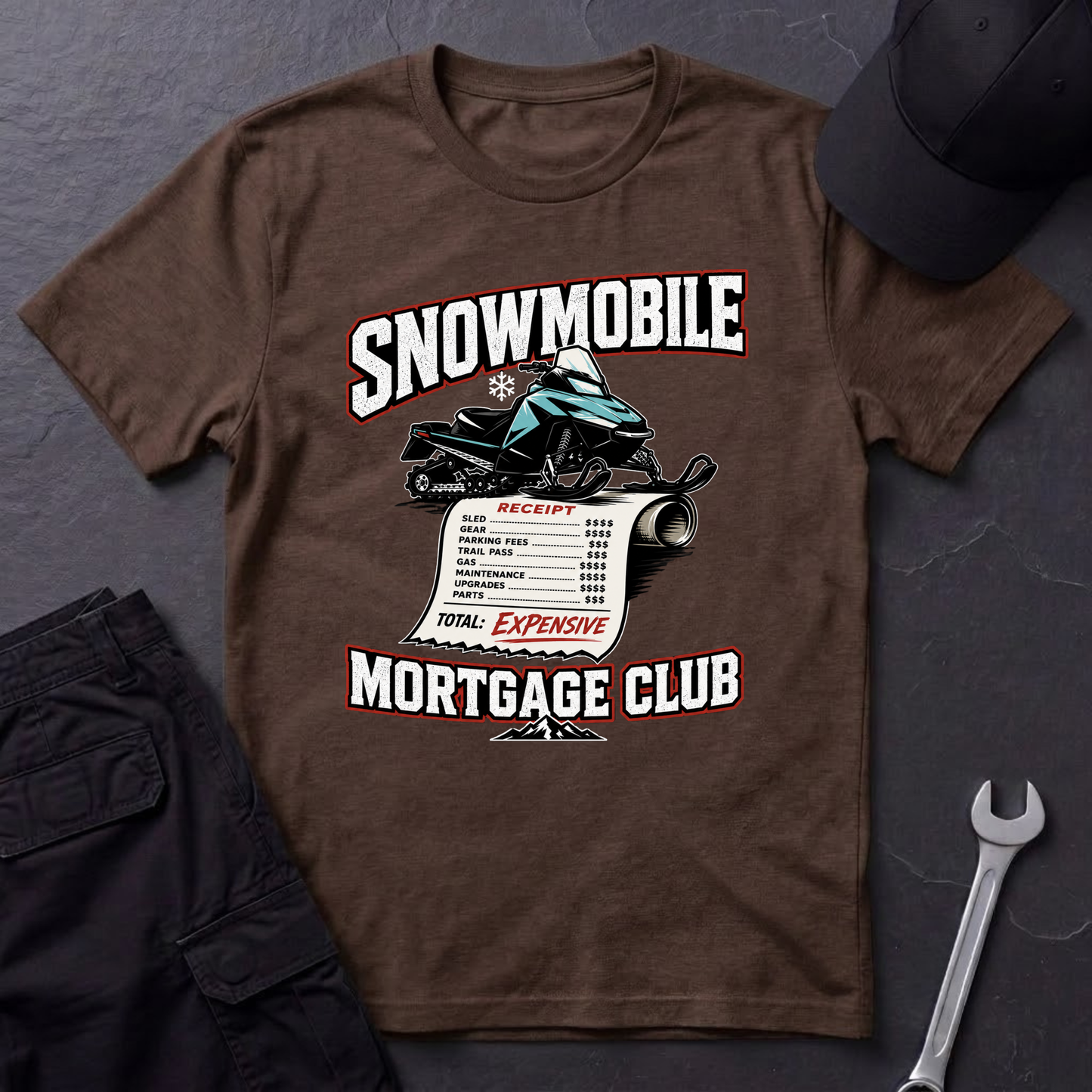 Snowmobile Mortgage Club  T-Shirt
