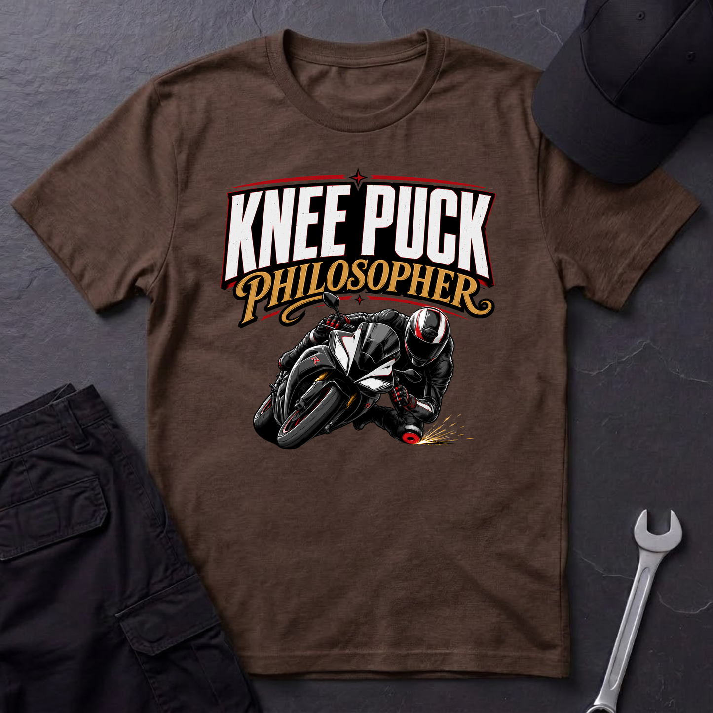 Knee Puck Philosopher  T-Shirt